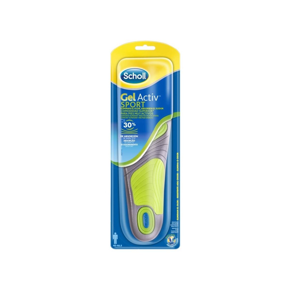 dr scholl plantillas gelactiv sport hombre
