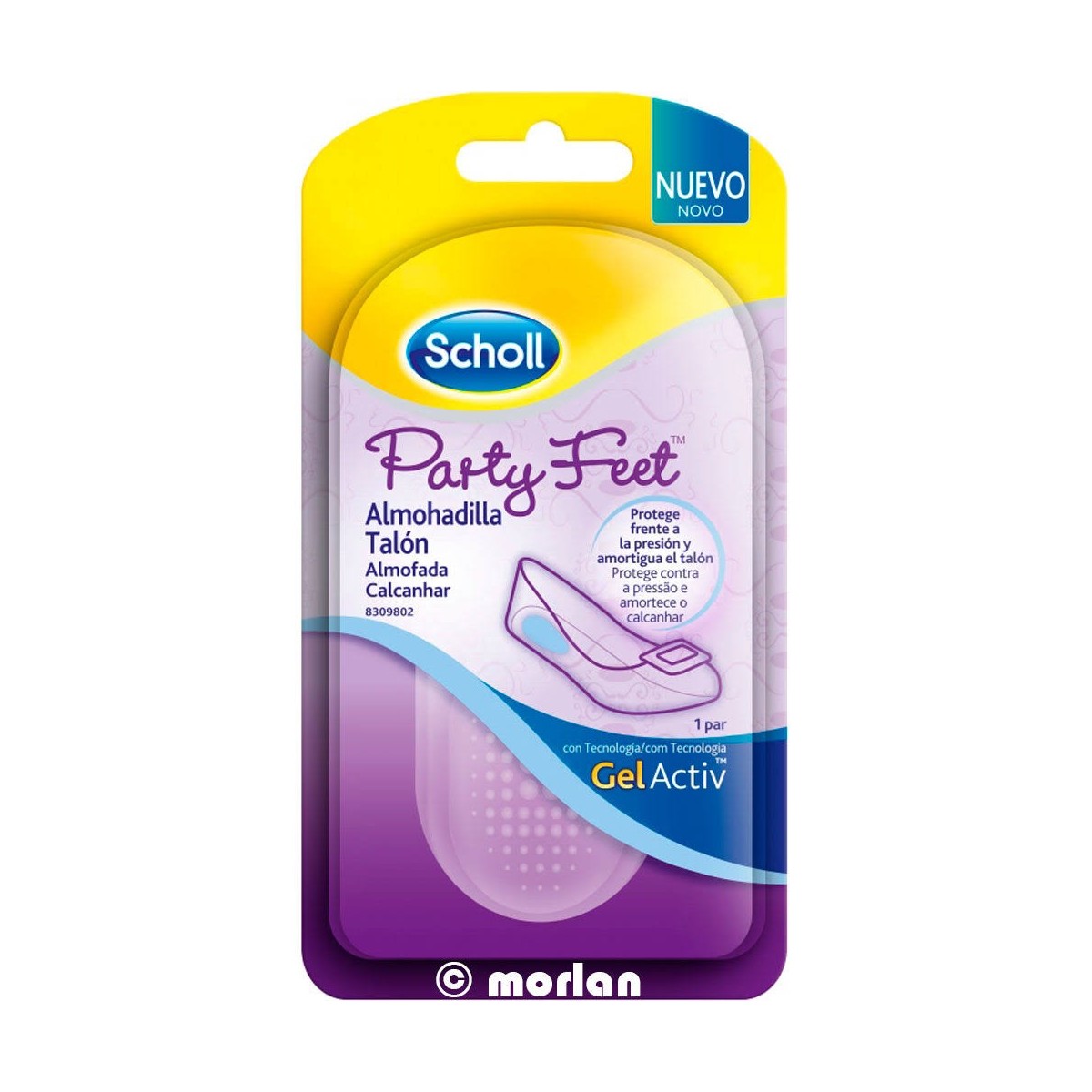 scholl party feet almohadilla talon