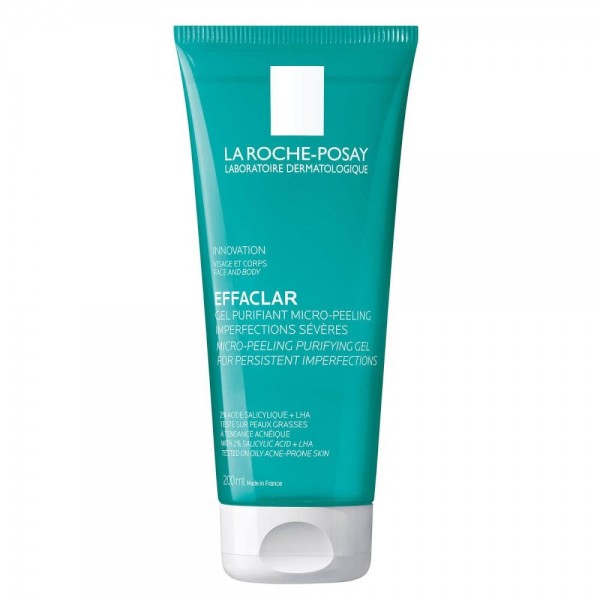 effaclar gel purificante micro exfoliante la roche posay 200ml