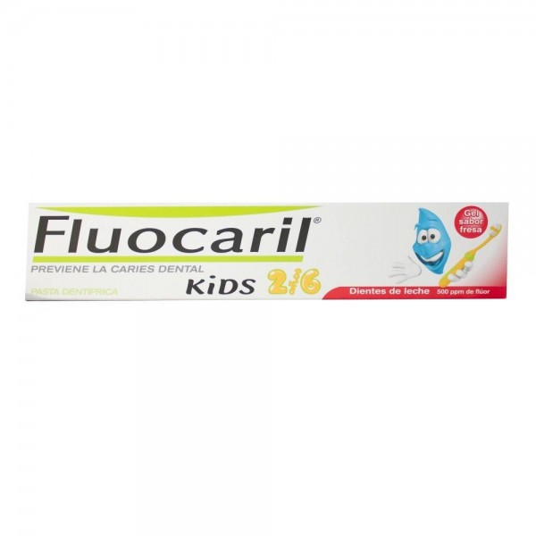 fluocaril kids gel fresa 0 6 anos 50 ml