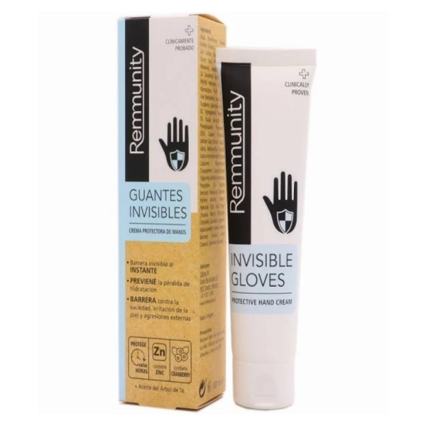 remmunity crema protectora de manos guantes invisibles 100 ml
