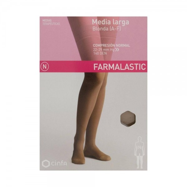 media larga varisan 282s compresion fuerte color beige talla xxl
