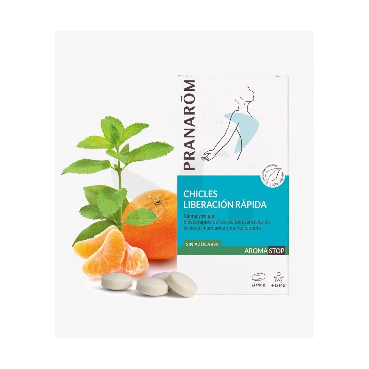pranarom aromastop liberacion rapida 24 chicles