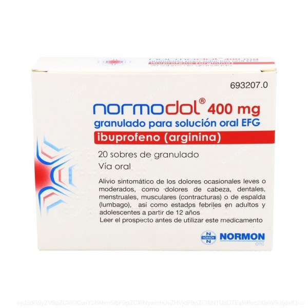 NORMODOL 400 mg GRANULADO PARA SOLUCION ORAL EFG
