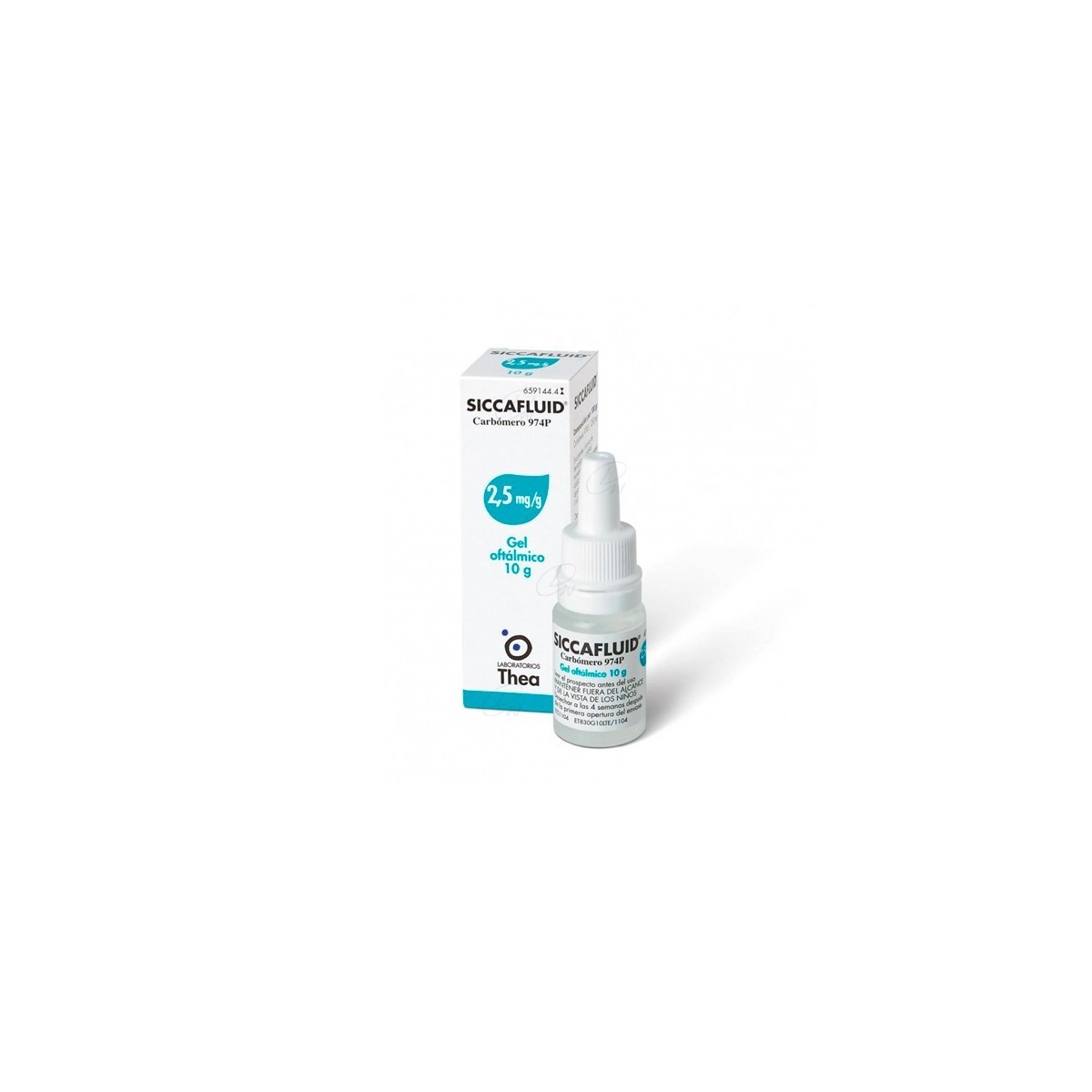 SICCAFLUID 2,5 mg/g GEL OFTALMICO, 1 tubo de 10 g